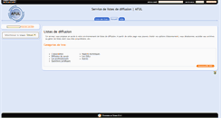 Desktop Screenshot of listes.aful.org