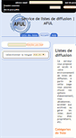 Mobile Screenshot of listes.aful.org