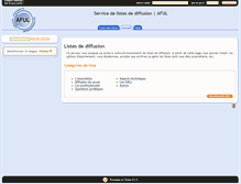 Tablet Screenshot of listes.aful.org